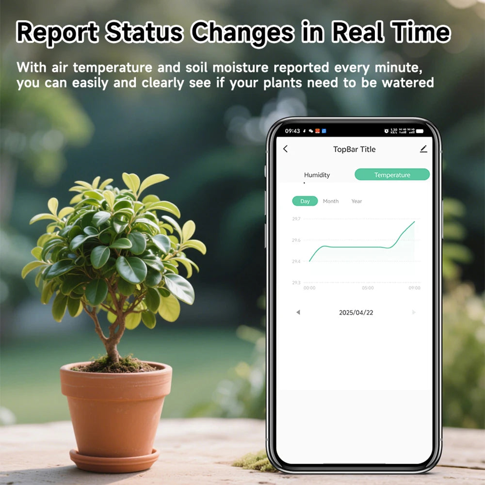 Slimme Plant Sensor WiFi | Nooit Meer een Verdorde Plant