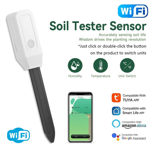 Slimme Plant Sensor WiFi | Nooit Meer een Verdorde Plant